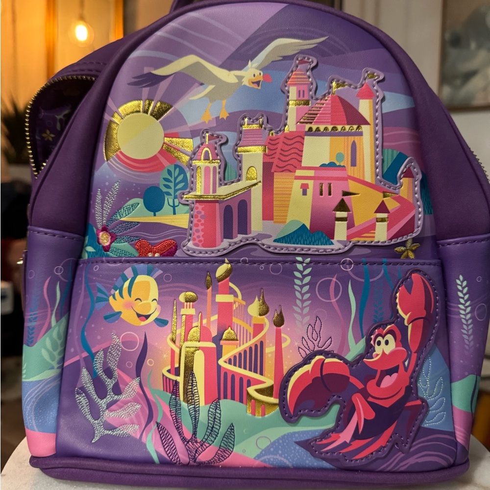 Loungefly Purple Little Mermaid Backpack